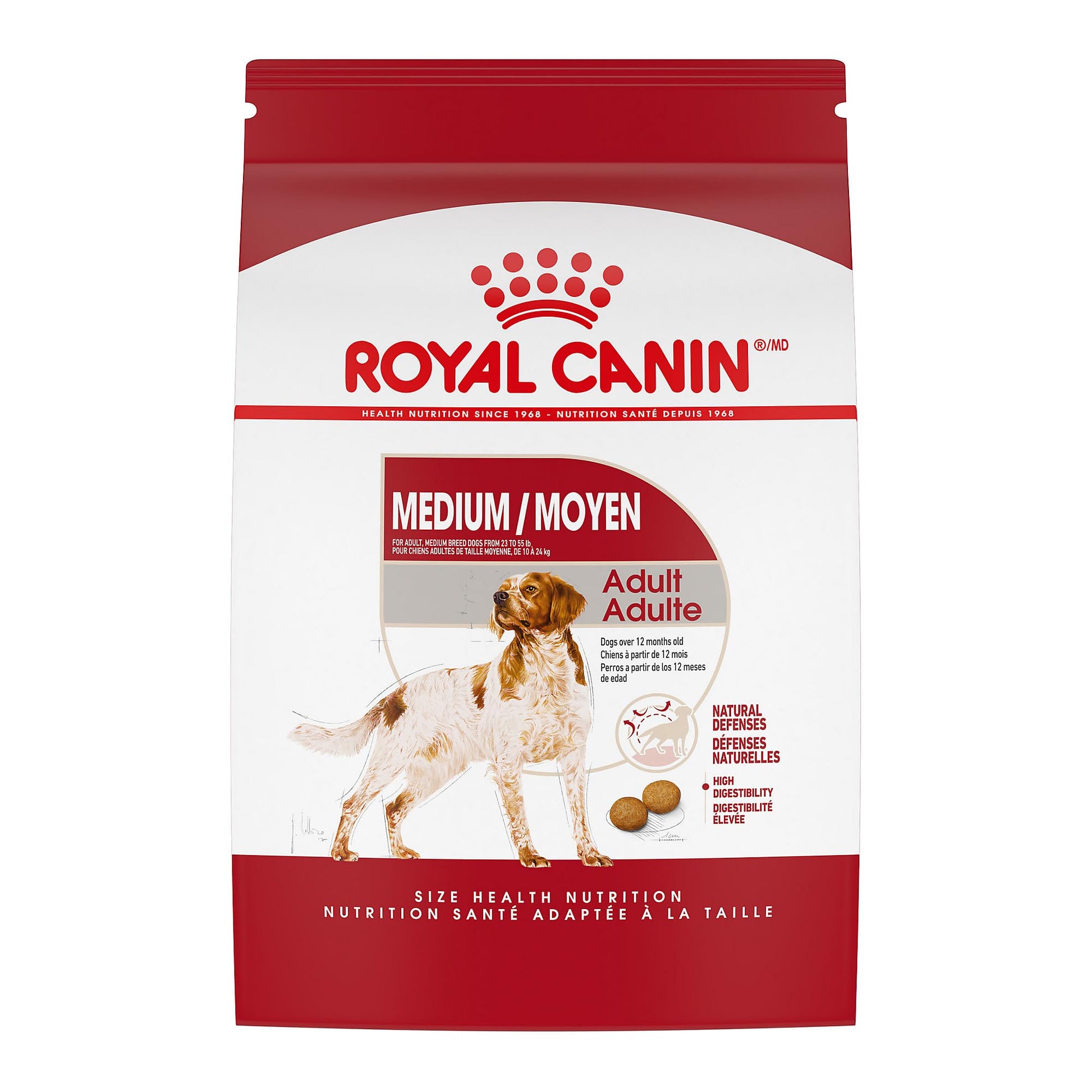 Royal Canin Medium Breed Adult Dry Dog Food, 30 lb bag