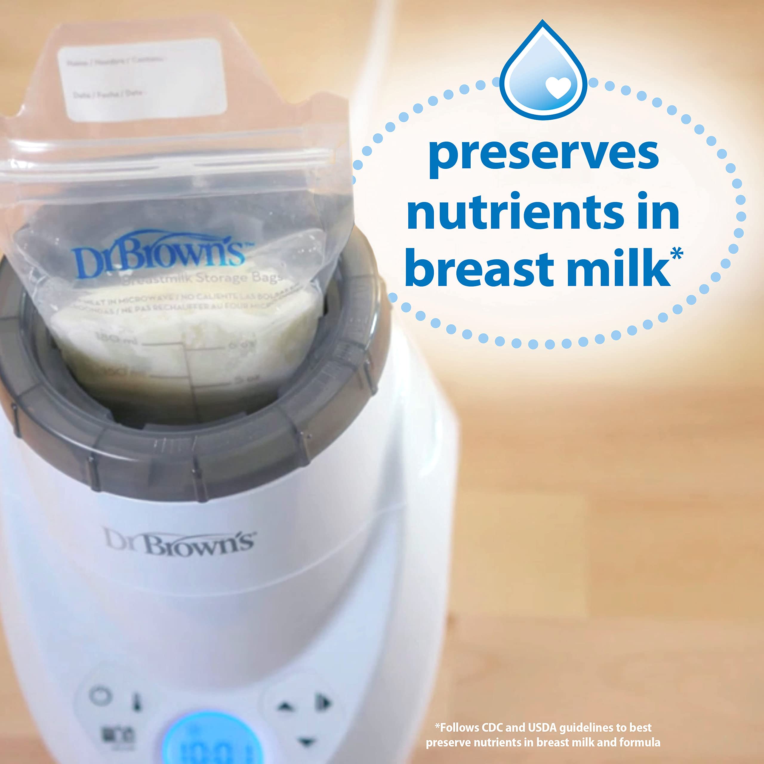 Dr. Brown's Natural Flow MilkSPA Breastmilk and Bottle Warmer with Even and Consistent Warming