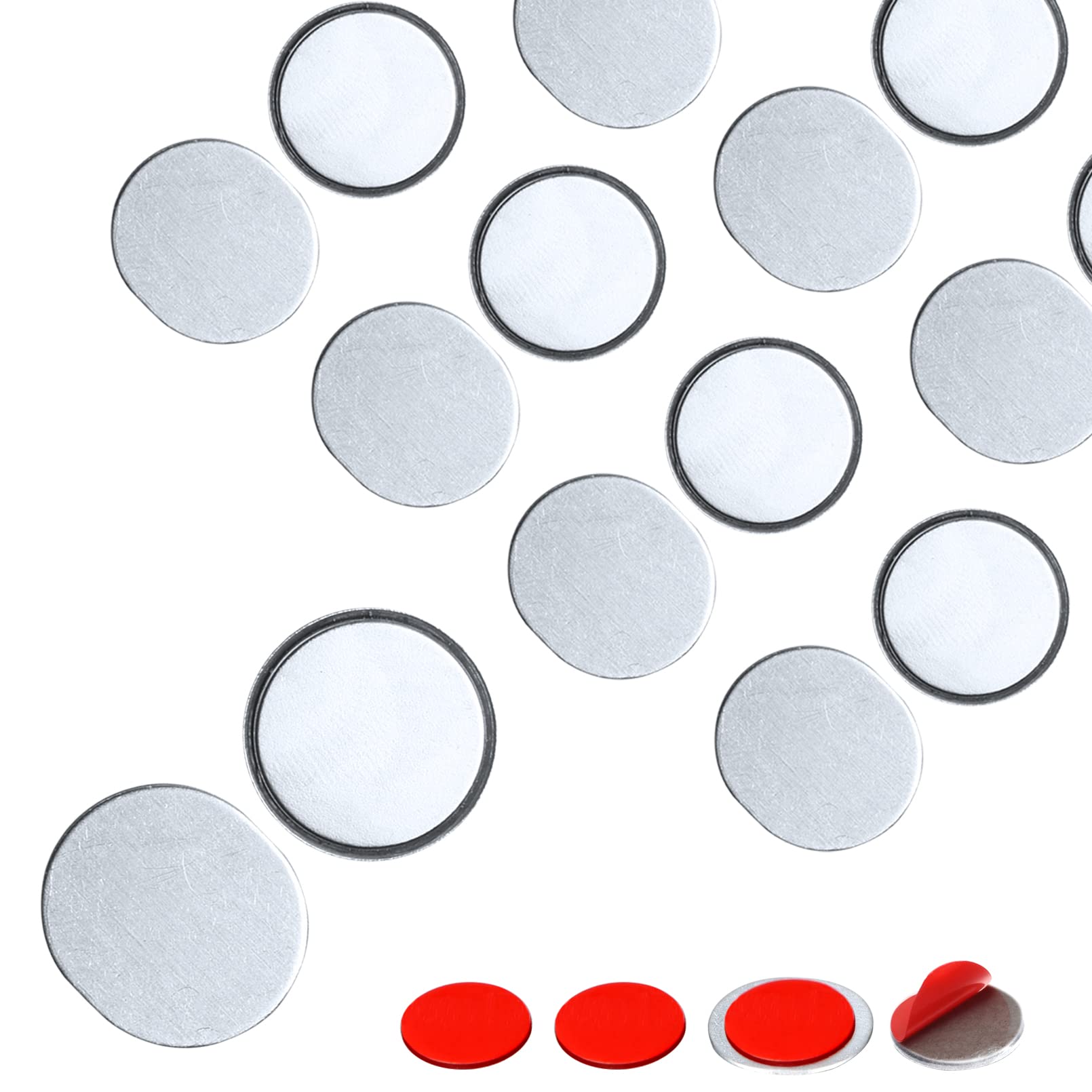 Mousike Magnetic Door Catch Ultra Thin Cabinet Magnets Stainless Steel Drawer Magnet Catch for Sliding Door Closure Kitchen Cabinet Cupboard Closet Closer (D15-8)