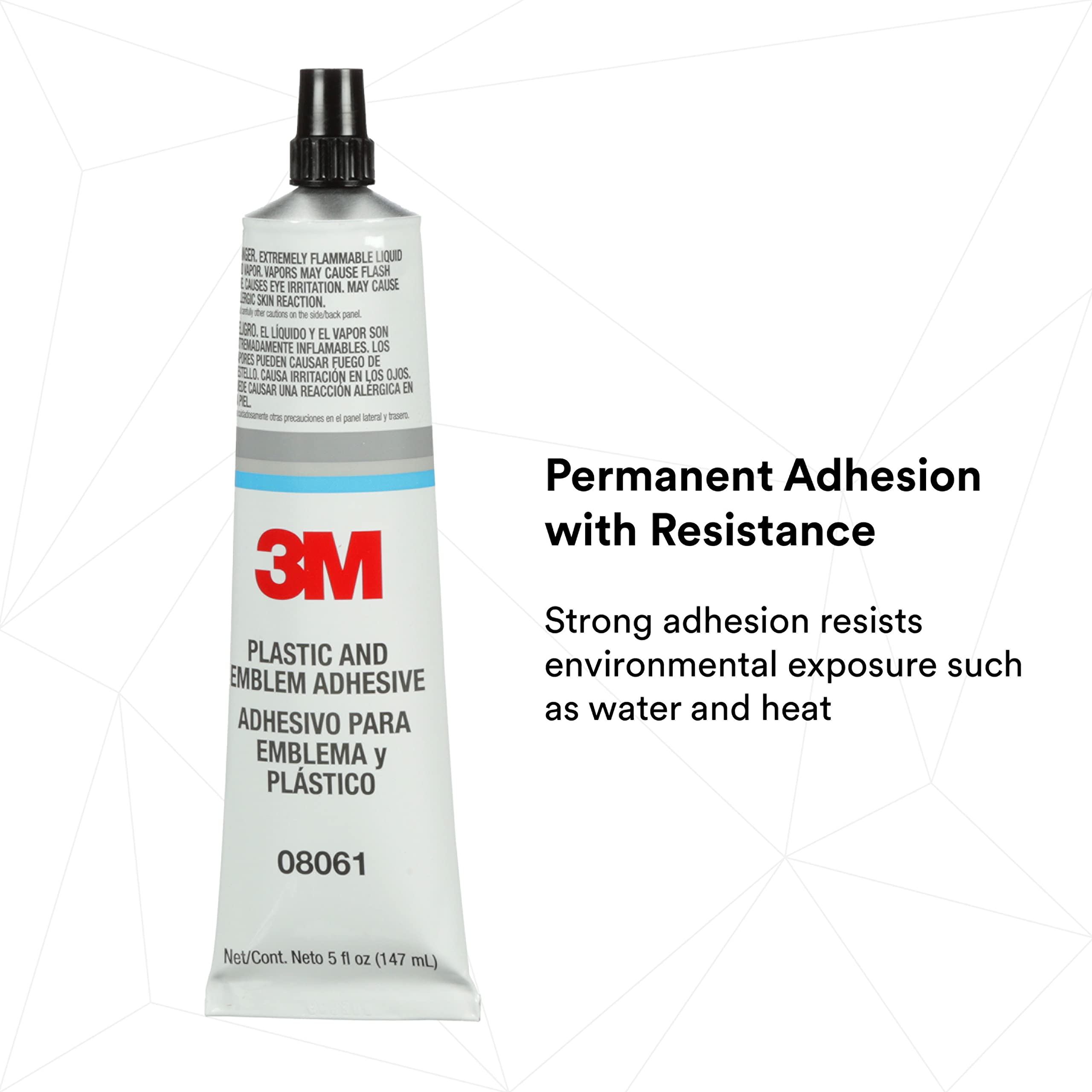 3M Plastic and Emblem Adhesive, 08061, 5 oz Tube