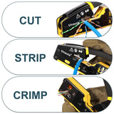 RJ45 Crimp Tool Pass Through Ethernet Crimper Kit Cat5 Cat6 Crimping Tool Kit, RJ45 Ethernet Crimping Tool Kit RJ45 Crimper