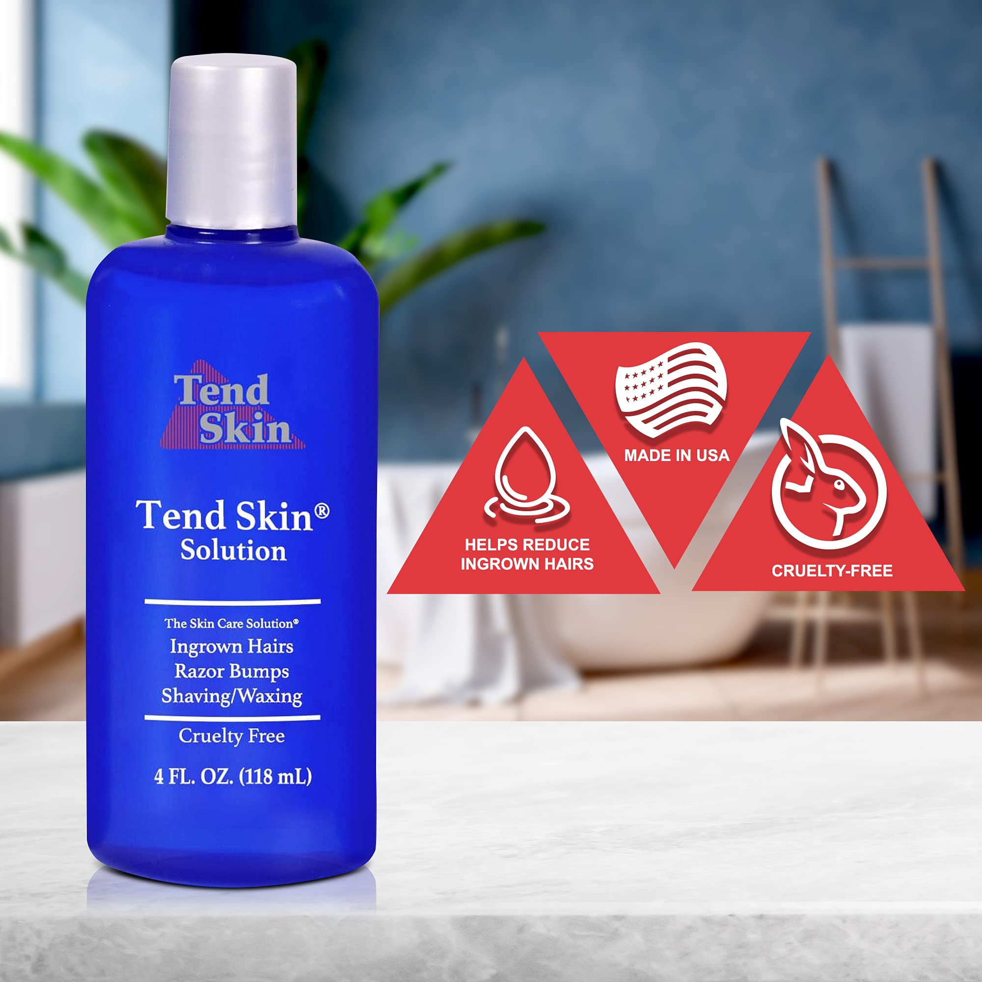 Tend Skin The Skin Care Solution For Unsightly Razor Bumps, Ingrown Hair And Razor Burns, 8 Fl Oz Bottle