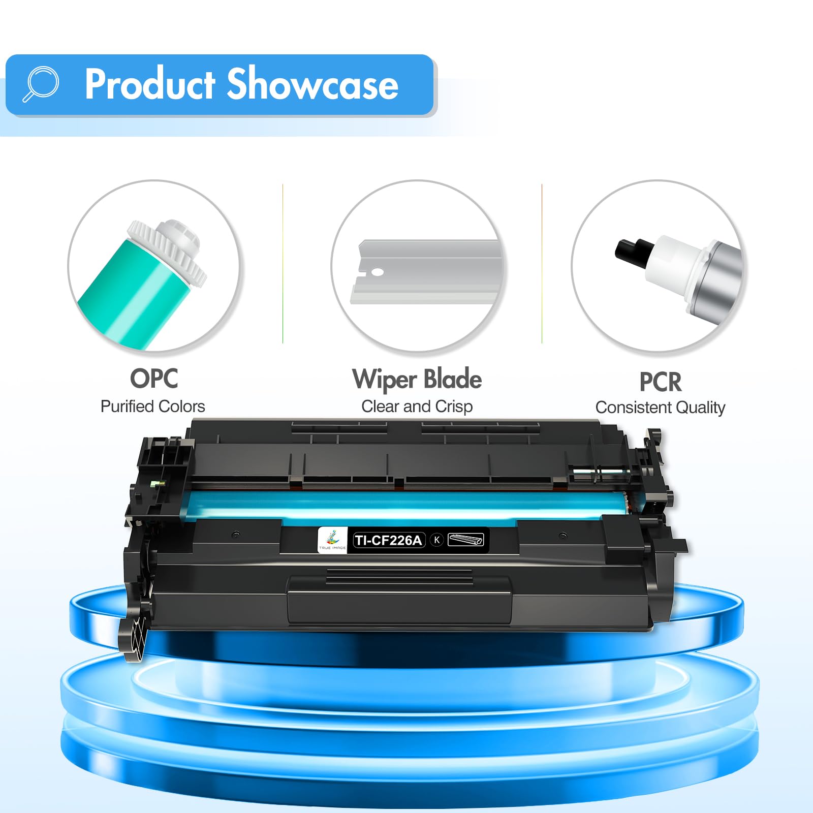 26A Toner Cartridge for HP Printer CF226A M426fdw Compatible for HP 26A Black Laserjet Toner Cartridge 26X CF226X M402n MFP M426fdw M402dn M402 M402dw M402dne M426fdn M426 M426dw Printer Ink 2 Pack