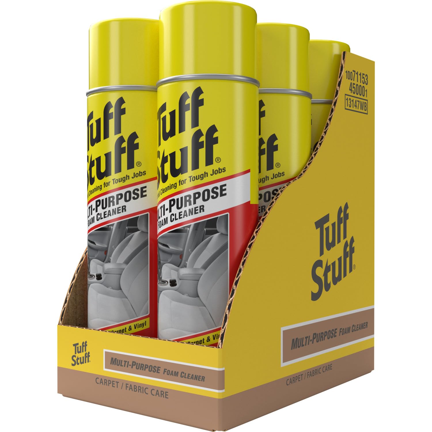 Tuff Stuff Multi-Purpose Foam Cleaner, Use on Car Interior, Furniture, Carpet, 22 Oz Each