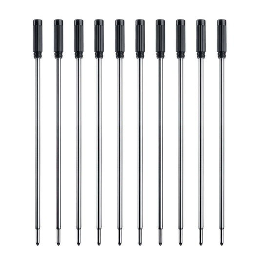 Black Ink Refills (10pcs), Replaceable Pens Refills, 1mm Medium Tip - Black