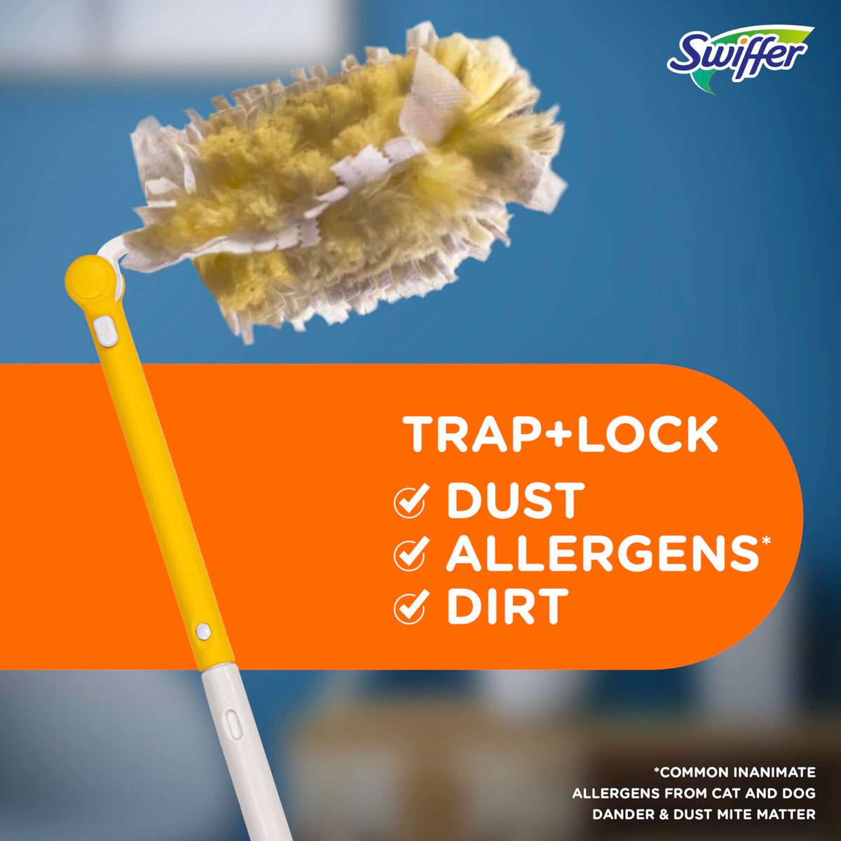 طقم بدء Swiffer Duster Heavy Duty بمقبض قابل للمد 3 قدم مع 3 عبوات إعادة تعبئة