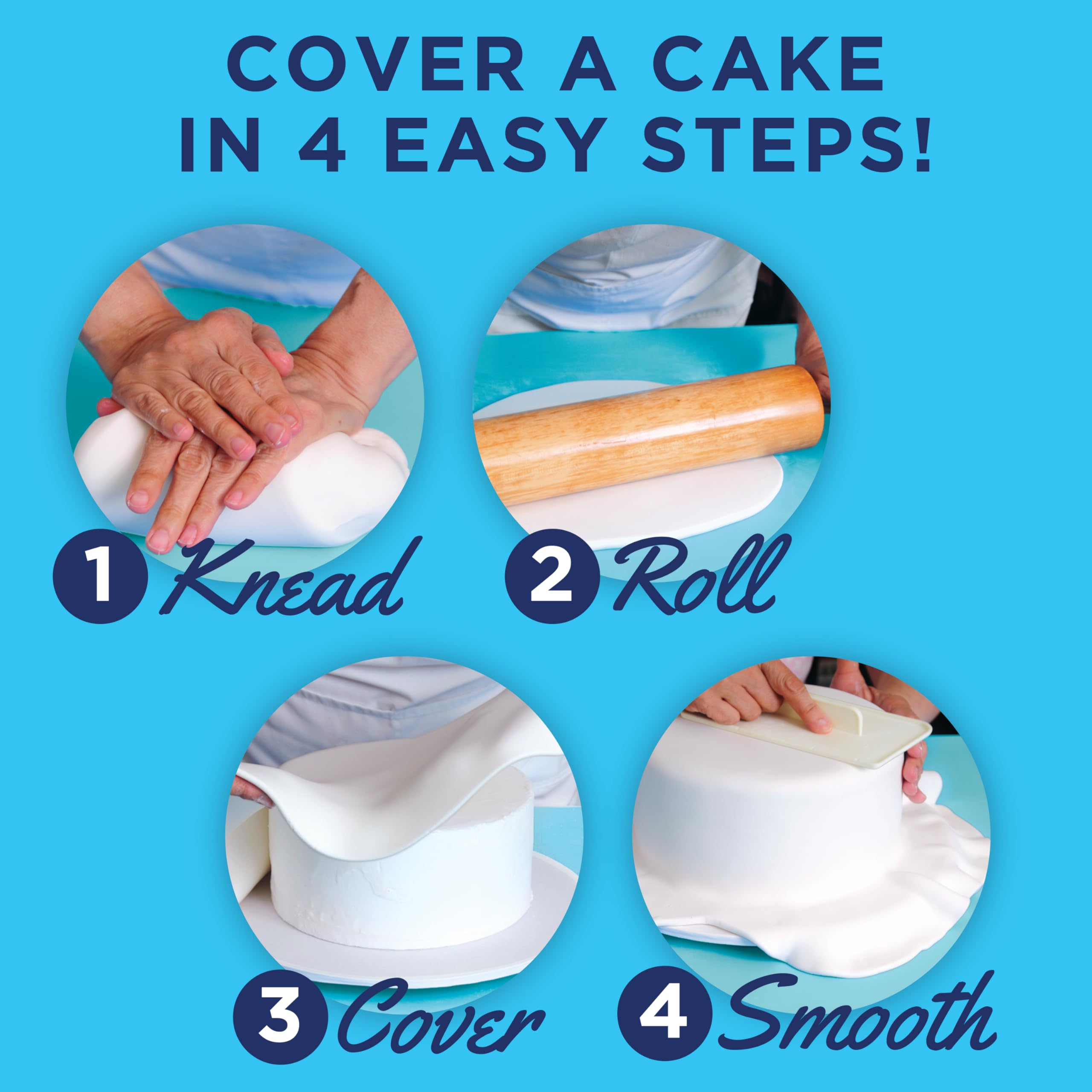 Satin Ice White Fondant, Vanilla, 2 Pounds