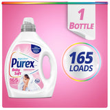 Purex Liquid Laundry Detergent, Ultra Concentrated, Baby, 82.5 Ounce, 165 Loads