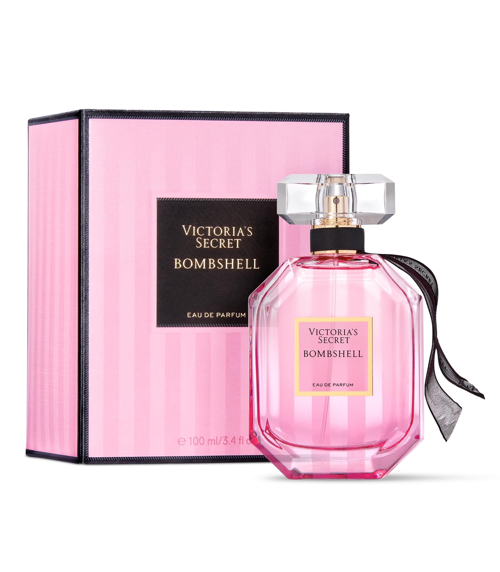 عطر أو دو بارفان بومبشيل من فيكتوريا سيكريت، مكونات من فاكهة العاطفة الأرجوانية، وزهرة الفاوانيا شانغريلا، وأوركيد الفانيليا، عطور للنساء (3.4 أونصة)