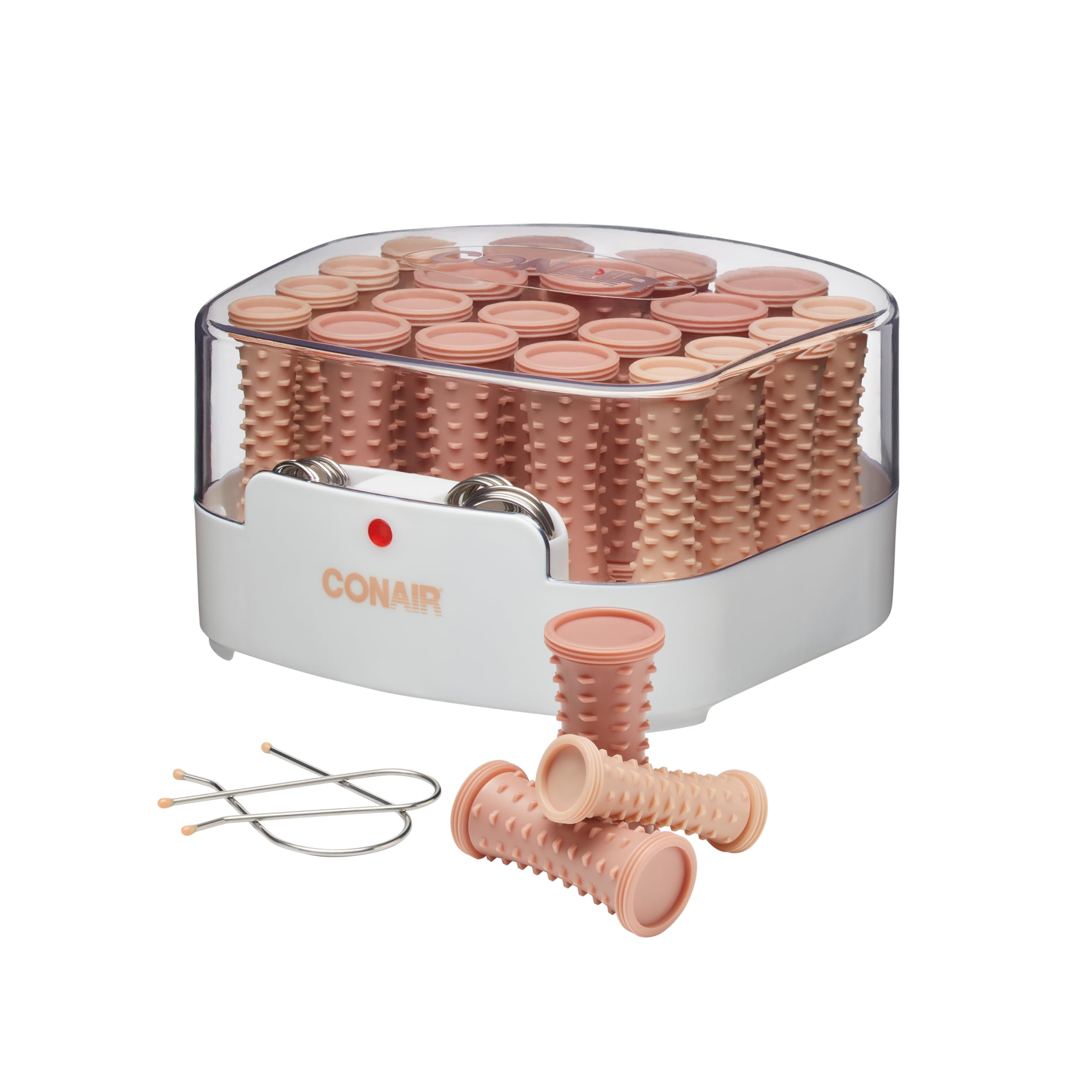 Conair Double Ceramic Heißwickler für langes, mittleres und jedes Haar – Lockenwickler – inklusive Haarspangen – 1/2 Zoll, 3/4 Zoll und 1 Zoll Wickler