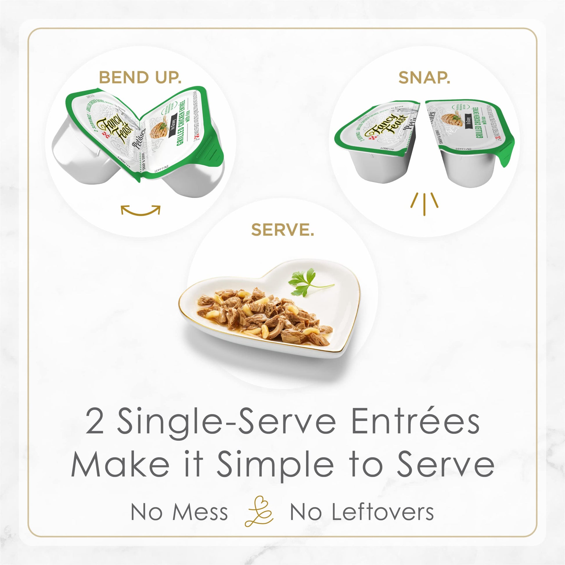 Purina Fancy Feast Gourmet Wet Cat Food Variety Pack, Petites Gravy Collection, break-apart tubs, 48 servings - (Pack of 24) 2.8 oz. Tubs