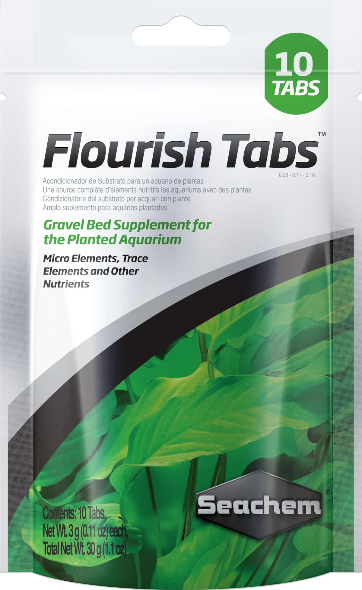 Seachem Flourish Tabs Wachstumszusatz - Wasserpflanzen-Stimulans 10 Stk