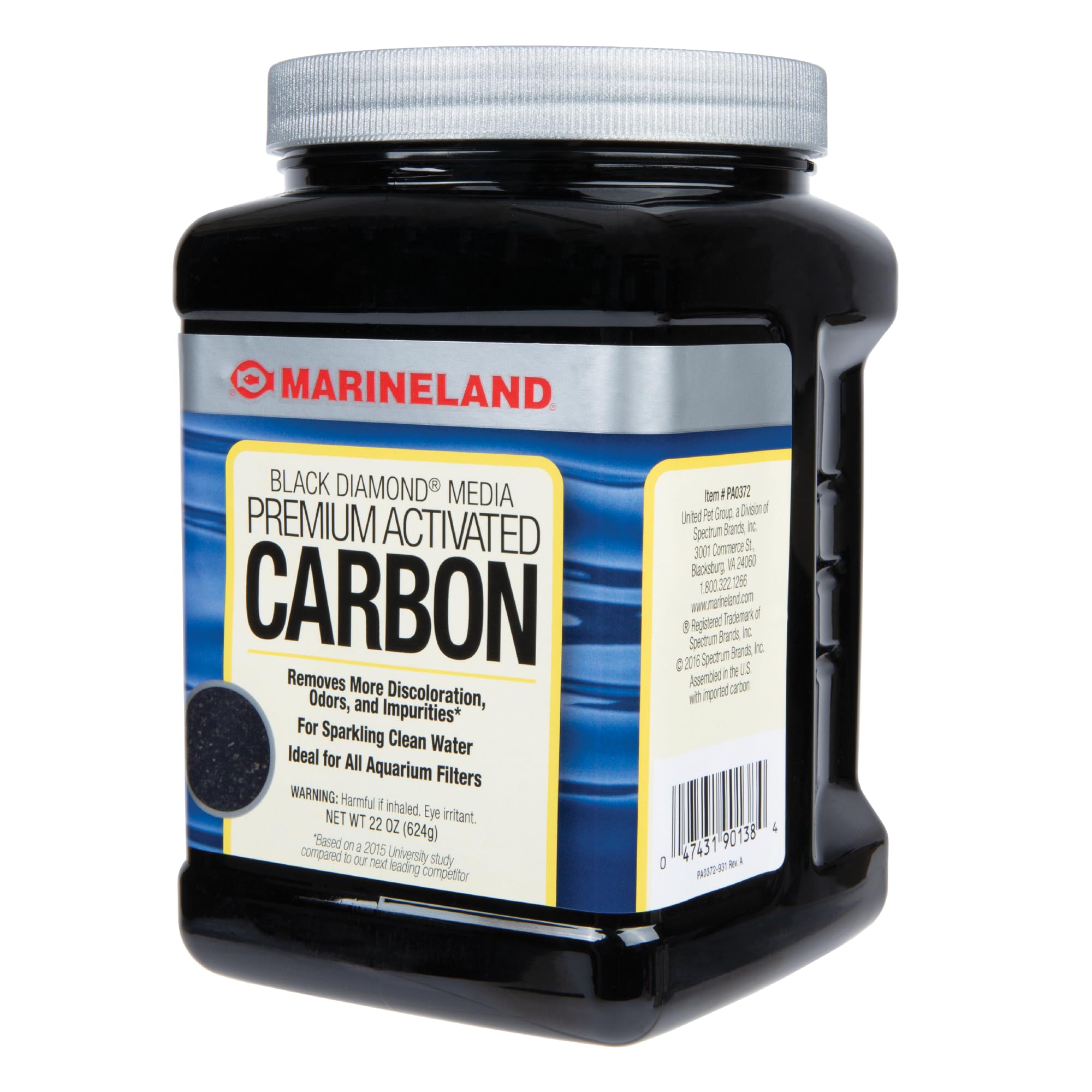 Marineland Black Diamond Premium Activated Carbon 22 Ounces, Filter Media For Aquariums