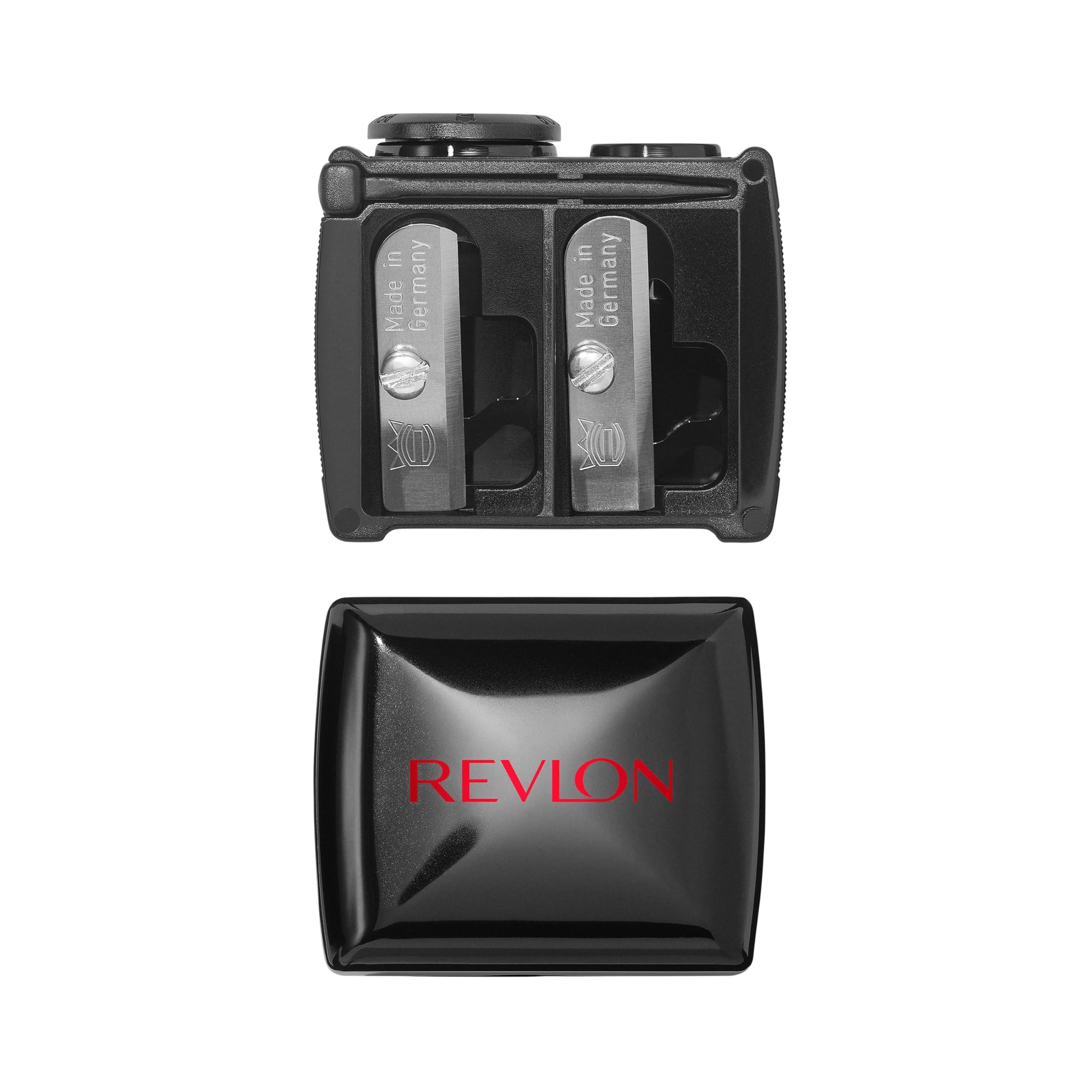 Revlon Universal Points Sharpener for Wooden & Plastic Makeup Pencils, Fits Small to Large Sizes, Easy to Clean, 1 Count