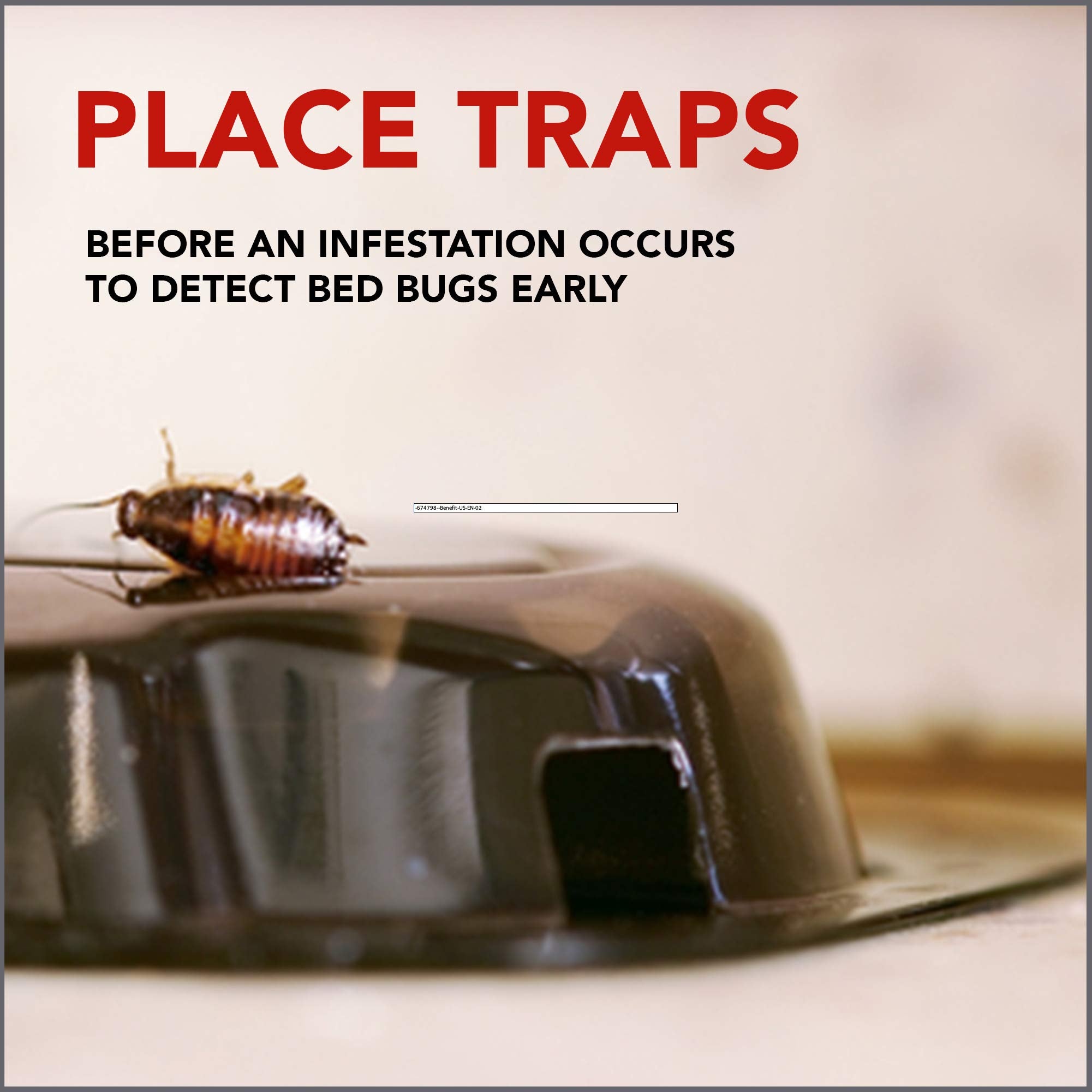 Raid Bed Bug Detector & Trap, 8 ct