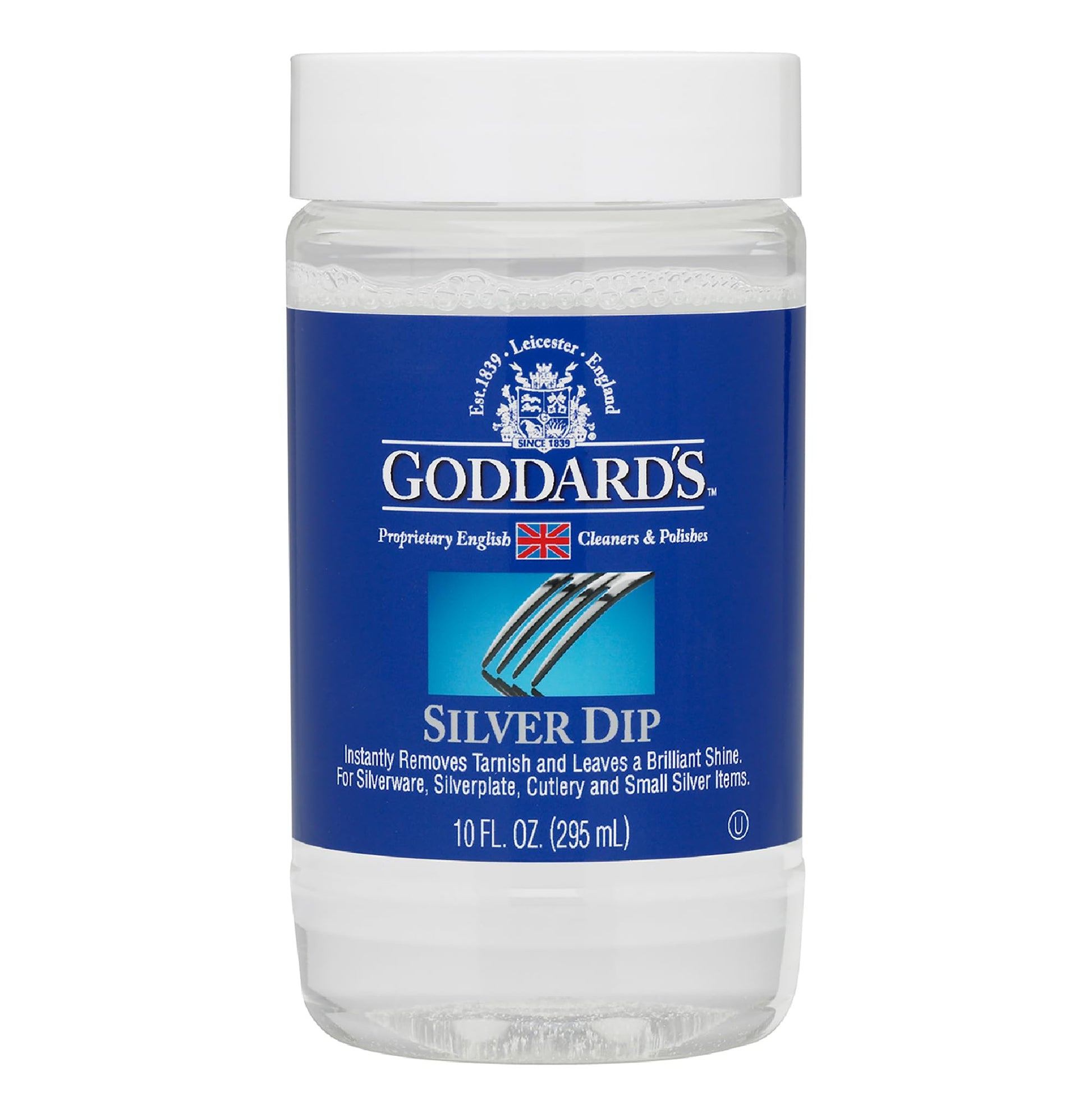 GoddardÃ¢ÂÂs Silver Cleaner Dip Ã¢ÂÂ Silver Jewelry Cleaner Solution for Filigree Metalwork & Small Items Ã¢ÂÂ Professional Use Silver Tarnish Remover Ã¢ÂÂ Silverware Cleaning Supplies (10 oz)