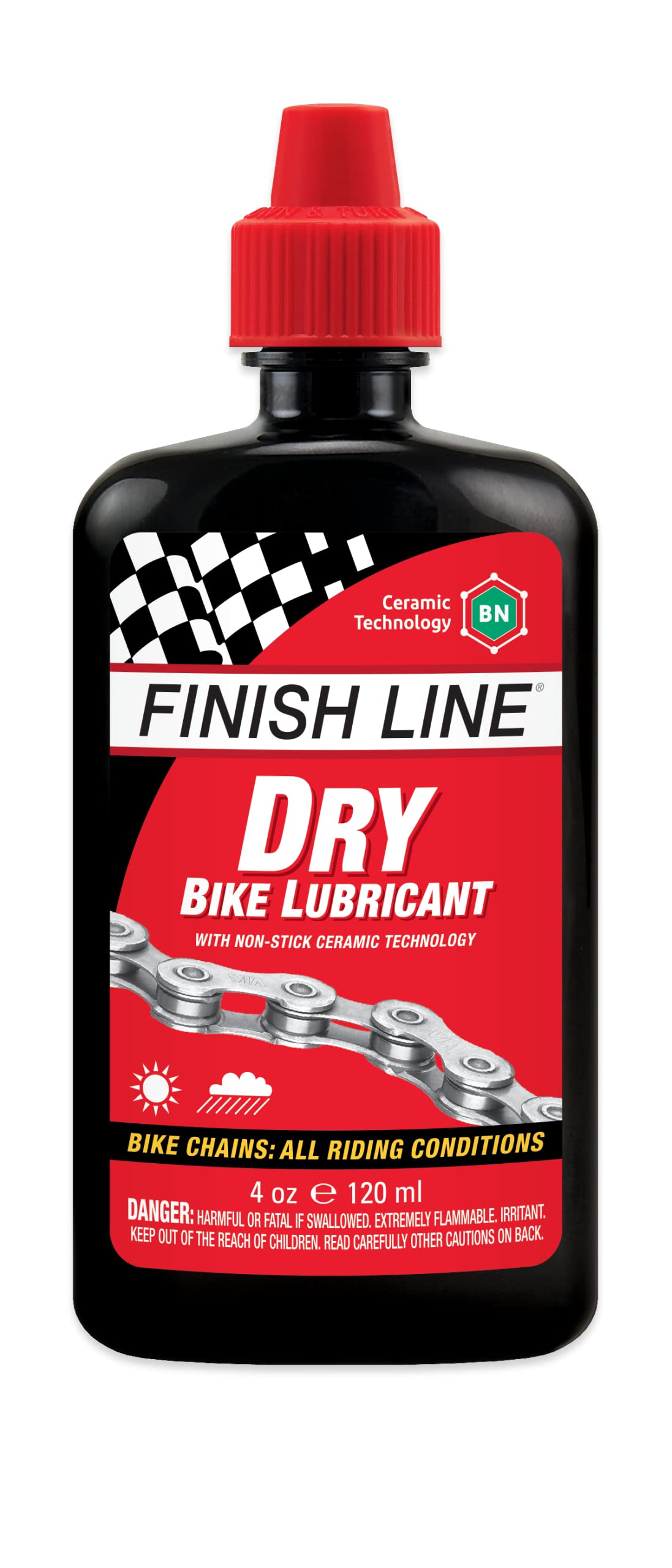 Finish Line Dry Fahrradschmiermittel Quetschflasche, 120 ml