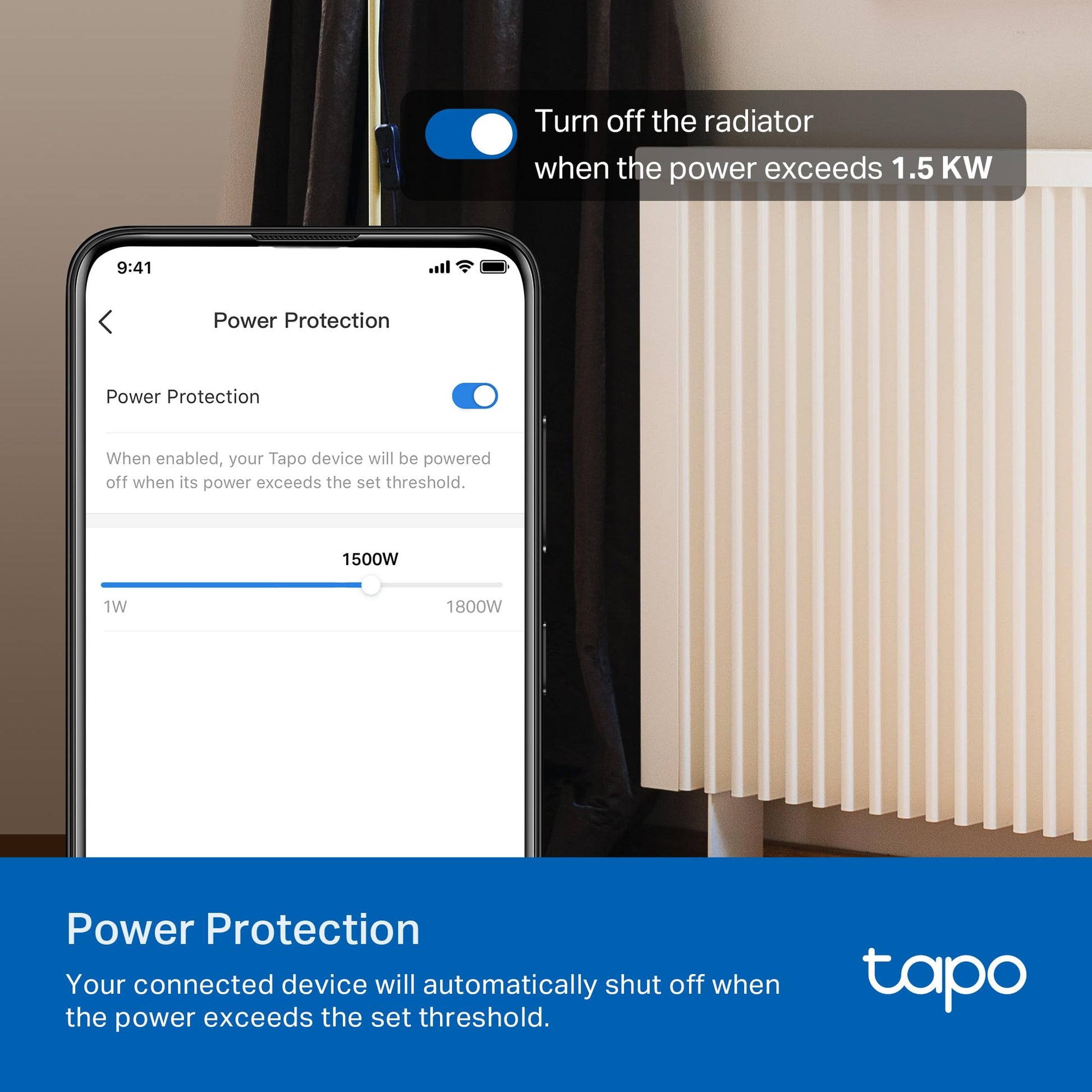 TP-Link 𝗧𝗮𝗽𝗼 Smart Plug Wi-Fi Mini, Energy Monitoring, Compatible with Alexa & Google Home & Samsung SmartThings, Timer, 15A/1800W Max, ETL Certified, 2.4G Wi-Fi Only, Tapo P115(2-Pack)
