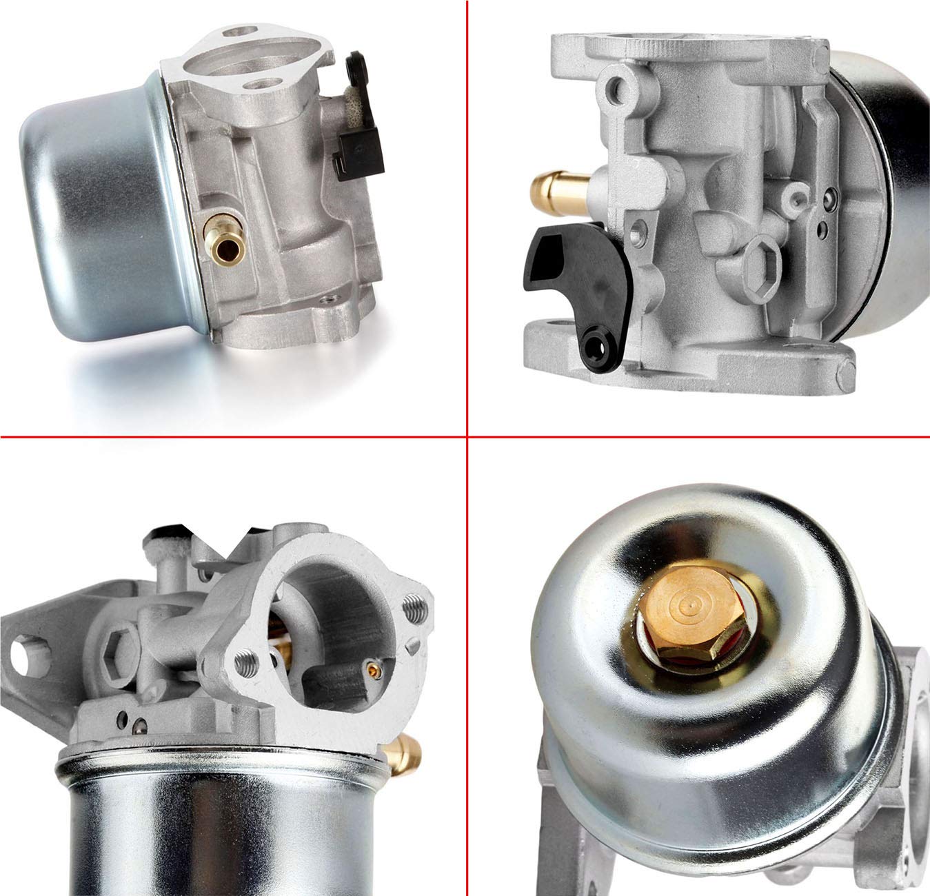 799868 Carburetor Compatible with Briggs & Stratton 498170 799872 694202 497586 498254 790821-14111 Carburetor +795259 Air Filter Cleaner Primer Base By LEIMO