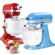 Ice Cream Maker Attachment for KitchenAid Stand Mixer, Compatible with KitchenAid 4.5/5QT/6QT accessories and attachments, 2 Quart for kitchenaid mixer attachments Frozen Yogurt/Gelato Maker