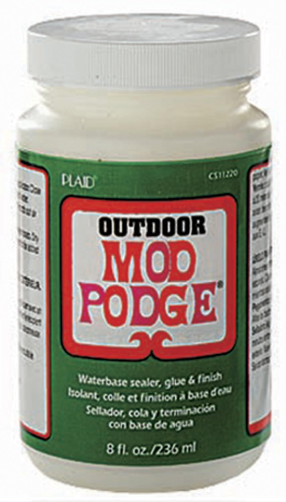 Mod Podge Waterbase Sealer, Glue and Finish for Outdoor (8-Ounce), CS11220 Clear Finish