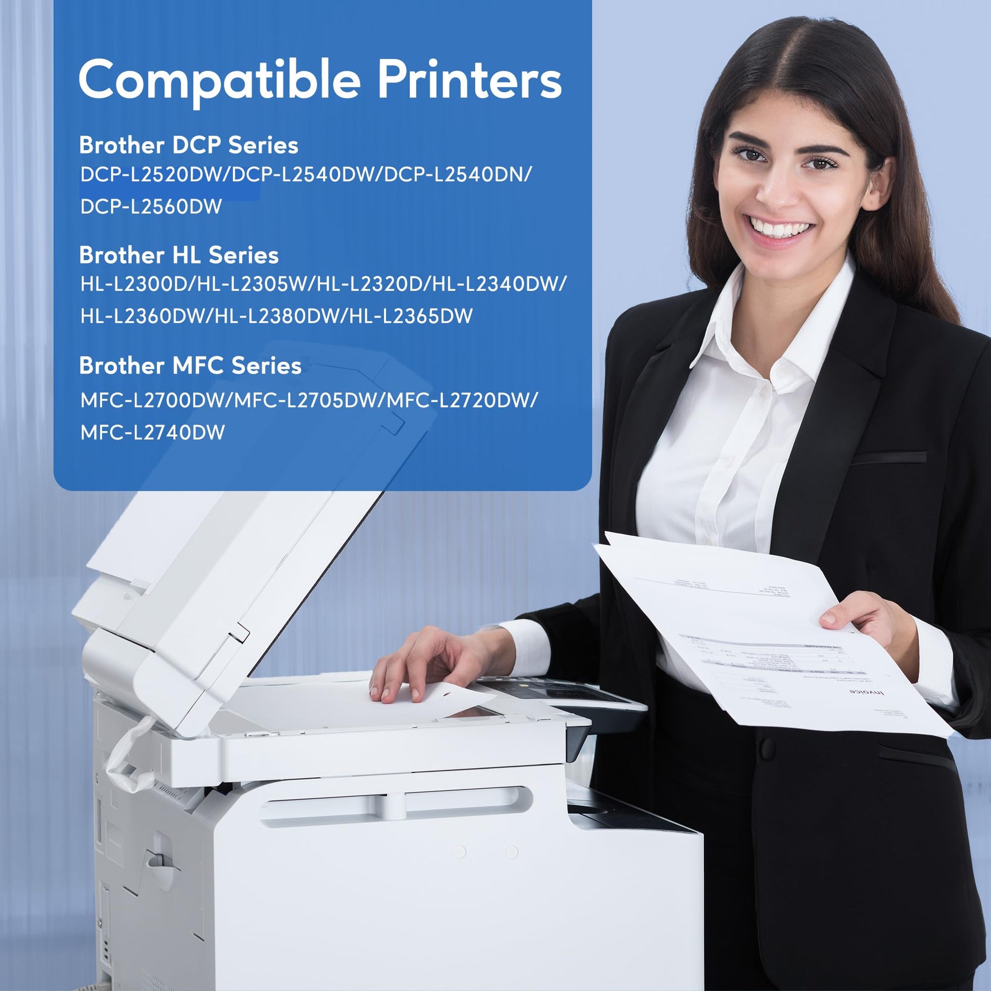 TN 660 Toner Cartridge Replacement for Brother TN 660 TN630 Work with HL-L2300D HL-L2305W HL-L2360DW MFC-L2740DW MFC-L2700DWR DCP-L2540DN Printer