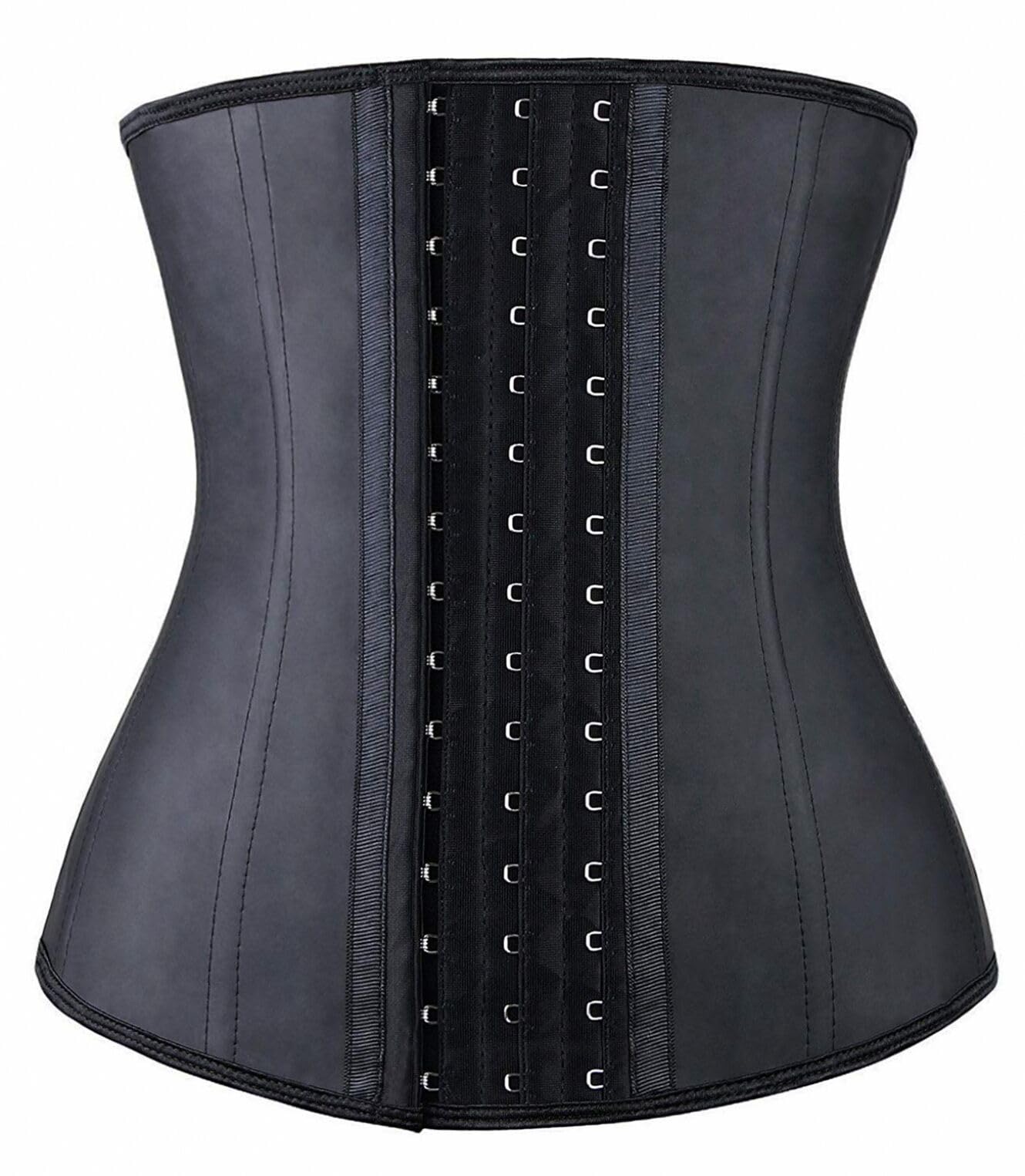 YIANNA Waist Trainer for Women Tummy Control Latex Underbust Waist Cincher Corset Sport Girdle Hourglass Body Shaper,(Black, S)