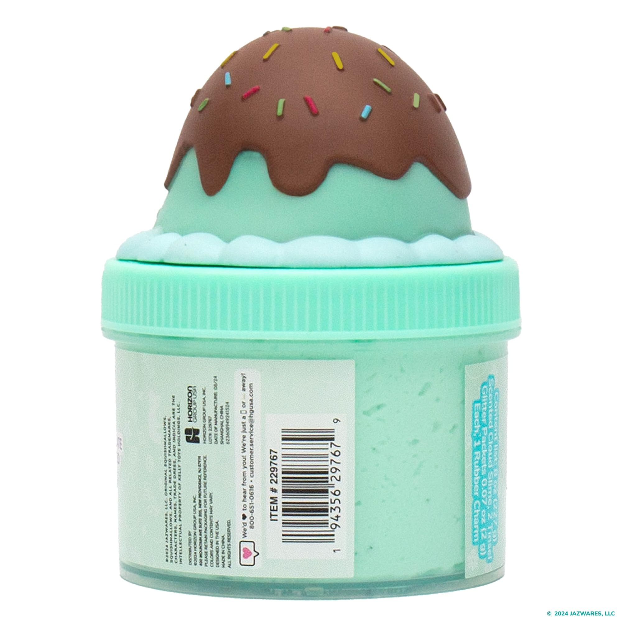 Original Squishmallow Maya The Ice Cream Premium Cloud Slime, Chocolate-Scented, Party Favors for Kids 8-12, Girl Toys 8-10 Years Old, Slime Kit for Girls Ages 8-12, Slime for Kids