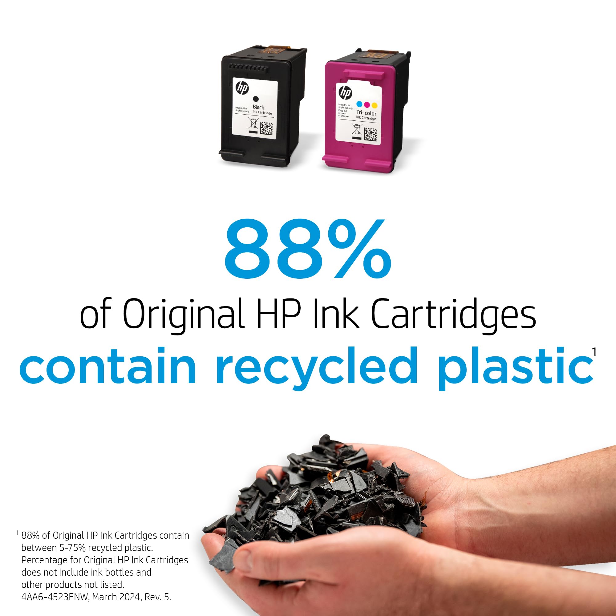 HP 923 Schwarz, Cyan, Magenta, Gelb Tintenpatronen Drucker | Kompatibel mit Druckerserie: OfficeJet 8120, OfficeJet Pro 8130 | Instant Ink fähig | 6C3Y6LN