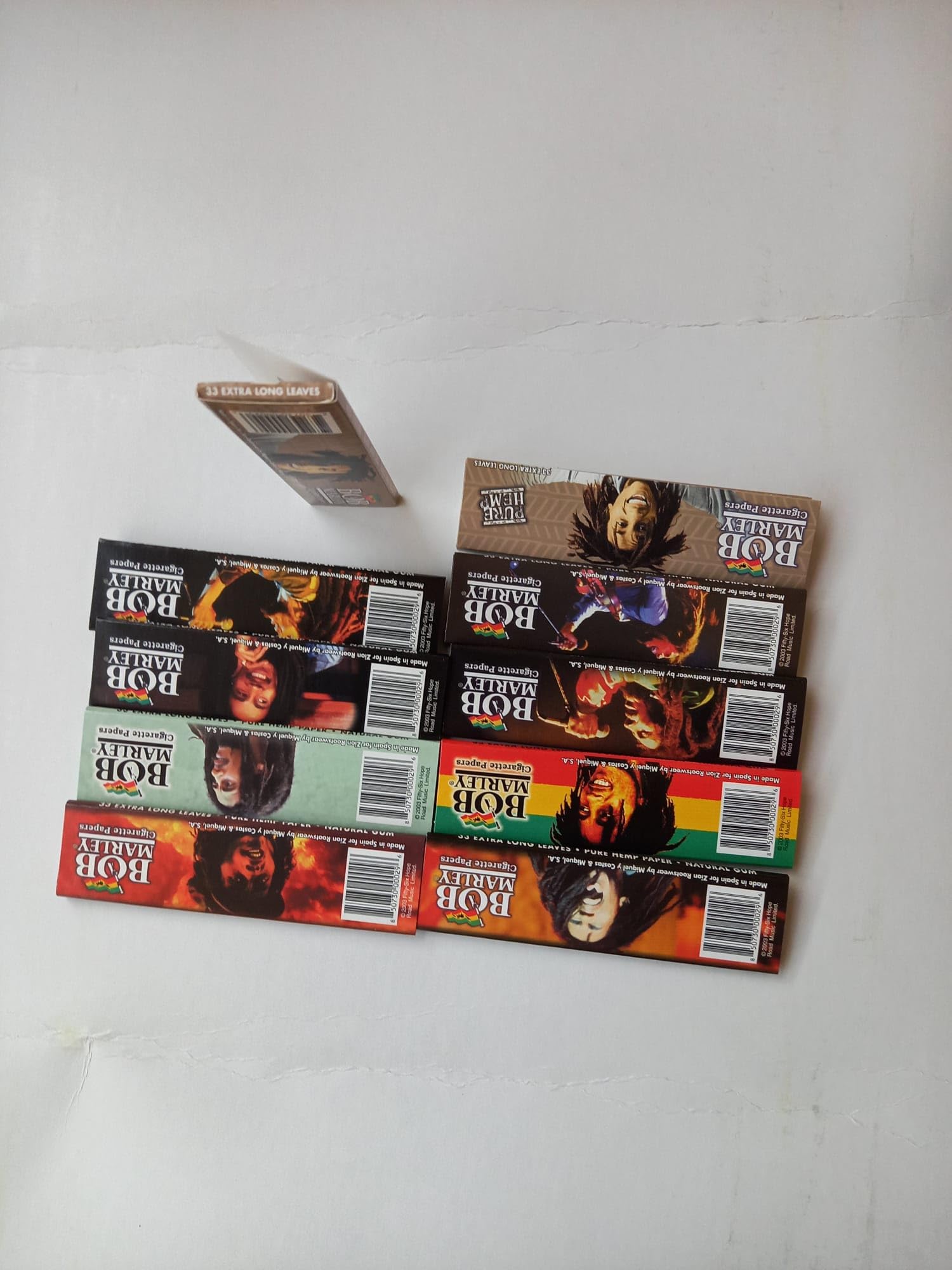 (10) Bob Marley King Rolling Paper 110mm Cigarette Smoking Paper