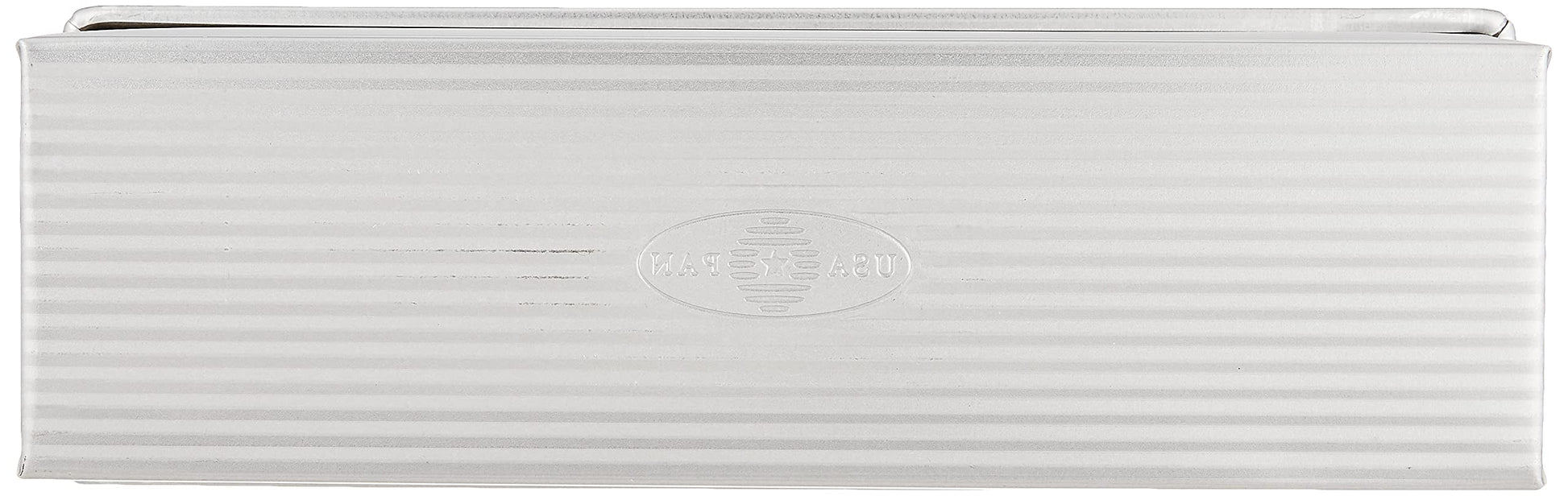USA Pan Bakeware Pullman Loaf Pan with Cover, 13 x 4 inch, Nonstick & Quick Release Coating, Made in the USA from Aluminized Steel