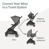 UPPAbaby Adapter for Minu and Minu V2 Strollers/Compatible with Bassinet, Aria, Mesa V2, or Mesa Max Infant Car Seats/Quick + Secure Attachment / 1 Set