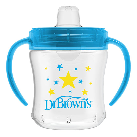 Dr. Brown's Transition Sippy Cup with Soft Spout - Blue - 6oz - 6m+