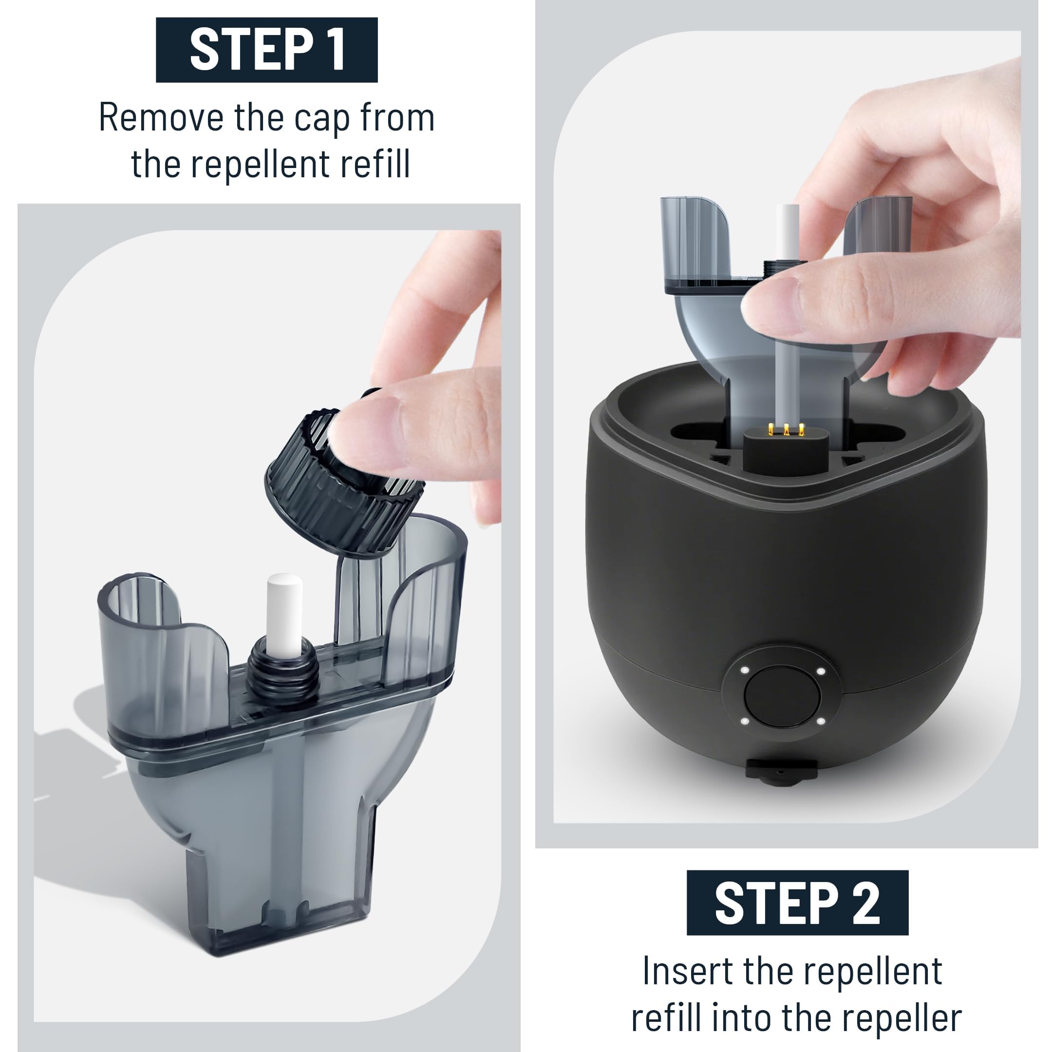 Mosquito Repellent for Home, 4 Pack Ideal for Bedroom Kitchen and Garden Use, Efficient Cartridges Compatible with E-Series Refills