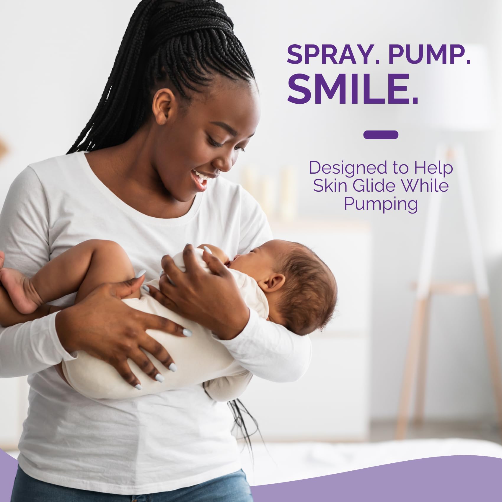 CoBoo Breast Pump Flange Spray | Helps Sore Nipples & Clogged Milk Ducts | Skin Lubricant for Breast Pumping | Apply Pumping Spray Directly to Shields | Vegan & Lanolin Free | (2 Fl Oz)