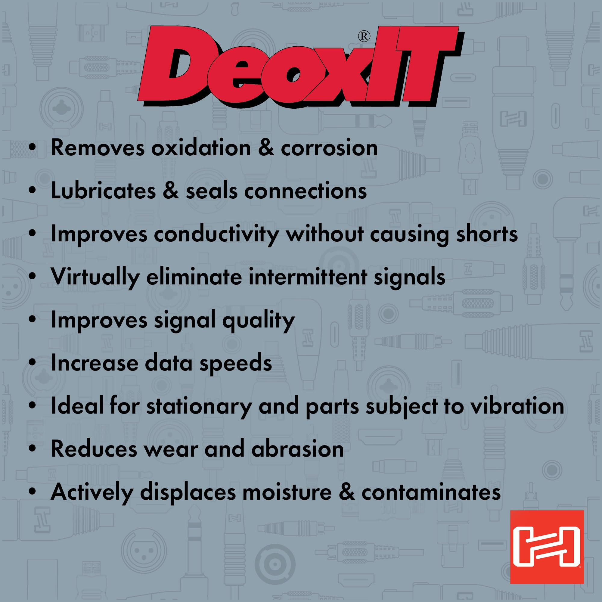 Hosa D5S-6 CAIG DeoxIT 5% Spray Contact Cleaner, 5 oz.