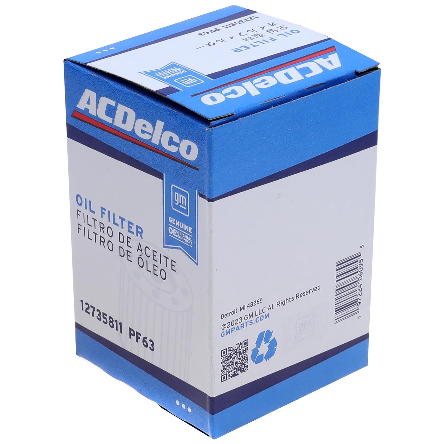ACDelco GM Original Equipment PF63 (12735811) Engine Oil Filter
