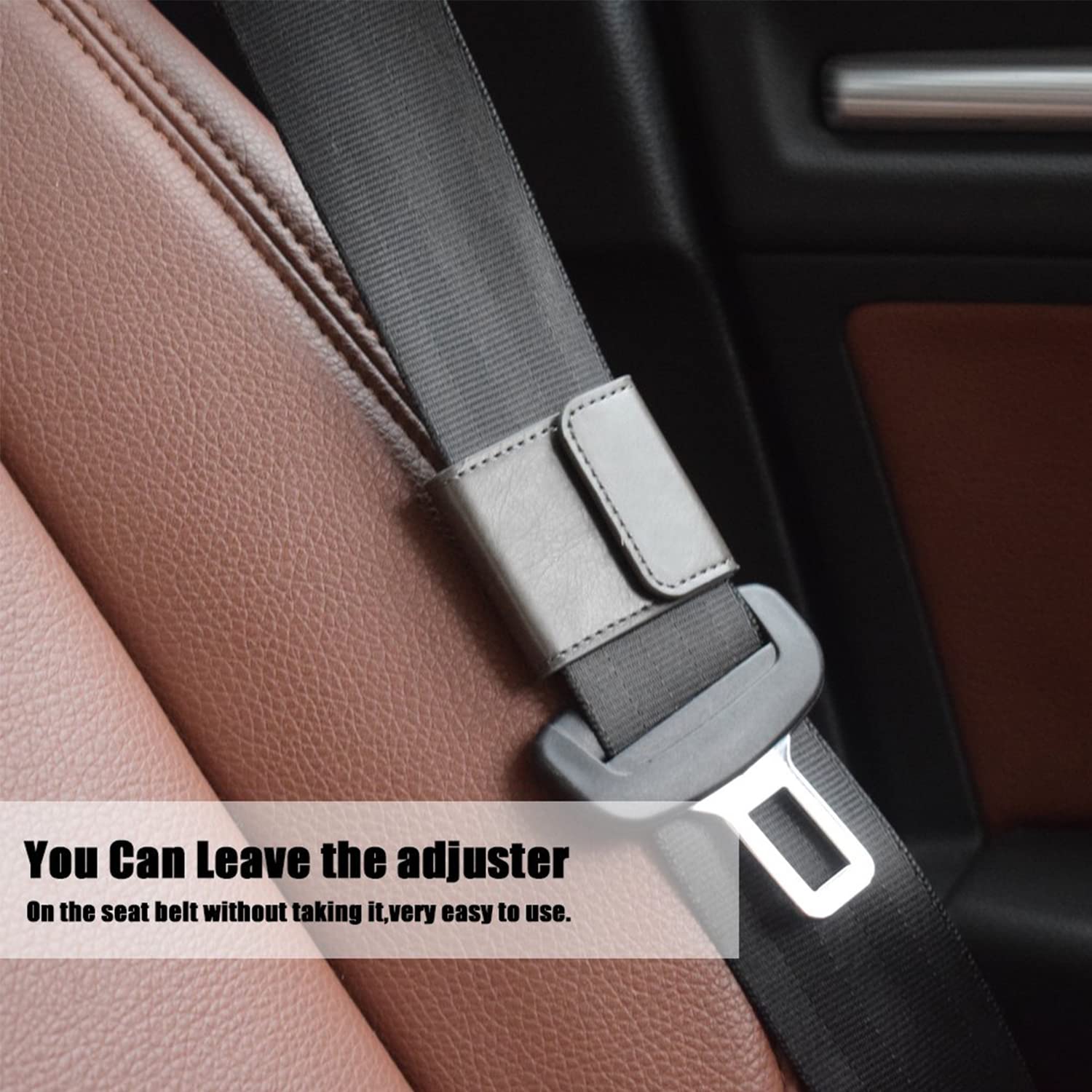 ANDTOBO Shoulder Strap Adjuster, Comfort Auto Shoulder Neck Strap Pad,Reduces Neck Irritation (2 Pack, Black)
