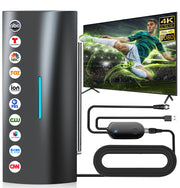 1200 Miles Range Strongest TV Antenna, Digital TV Antenna for Smart TV with High Gain Amplifier, HD Antenna for TV Indoor 4K for Local Channels-Long Range TV Antenna Support 8K, 1080P-36ft Coax Cable