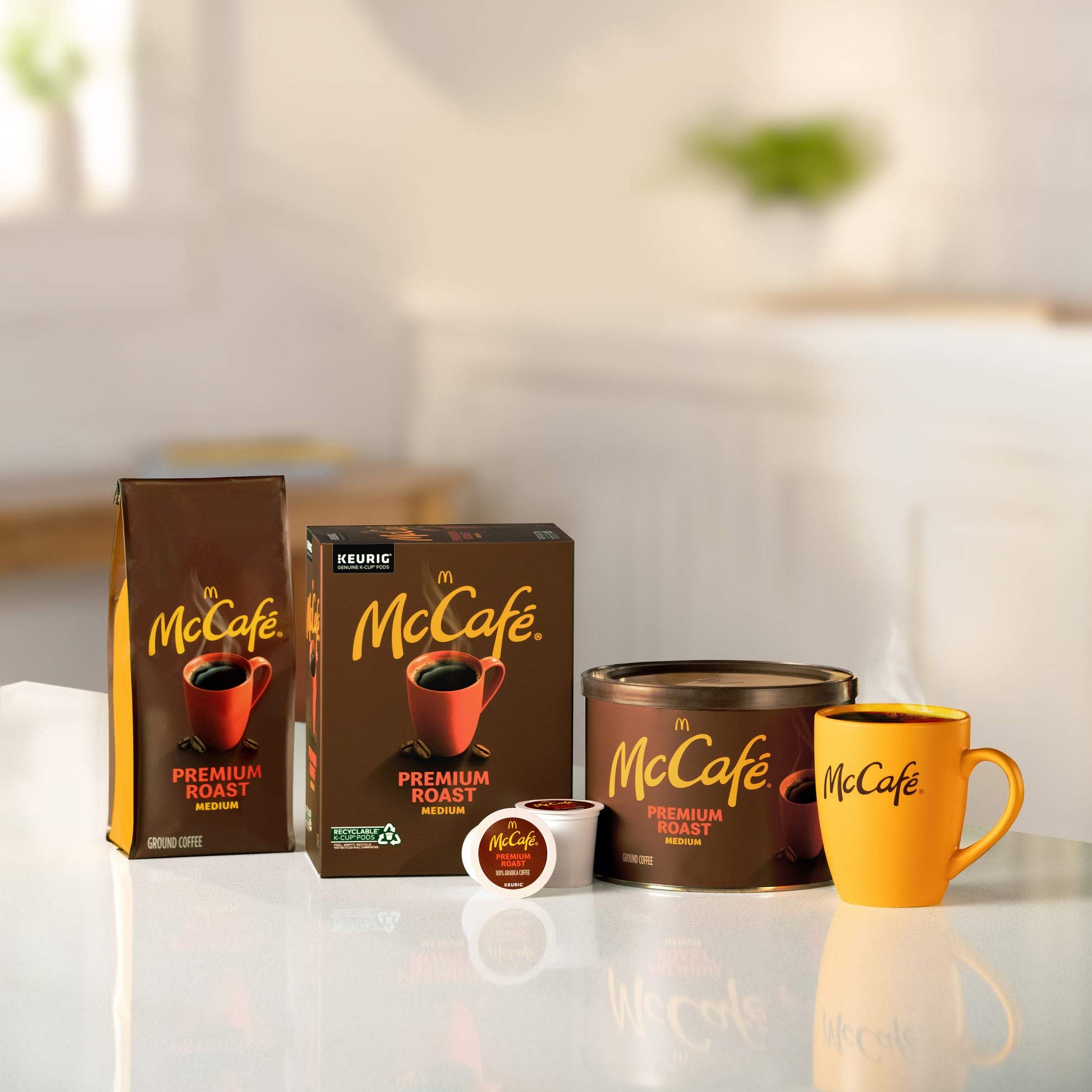 McCafe Premium Roast, Medium Roast Ground Coffee, 30 oz Canister