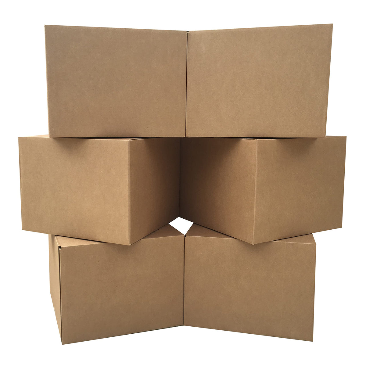 UBOXES Große Umzugskartons 50,8 x 50,8 x 38,1 cm (6er-Pack)