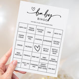 All Ewired Up Baby Bingo Game (50 Unique Cards) Pre-Filled Fun Baby Shower Game Activity, Preforated Calling Cards, Gender Neutral Boy or Girl, Minimalist