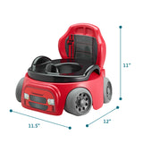 The First Years Training Wheels Racer Potty Training Toilet - Race Car Training Potty - Includes Detachable Toddler Toilet Seat and Kids Potty - Ages 18 Months and Up