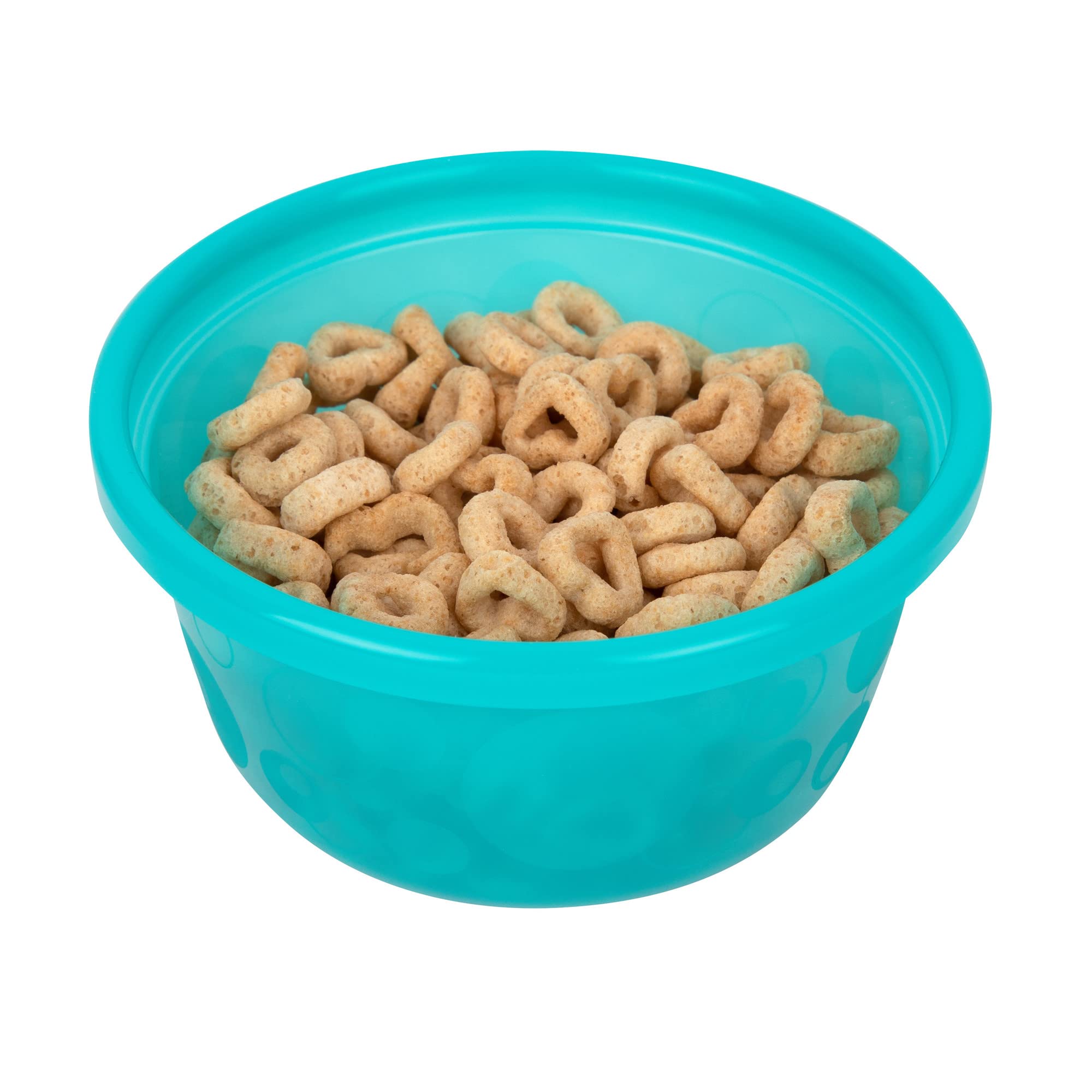 The First Years Take & Toss Toddler Bowls Set - Reusable Toddler Snack Cups - Toddler and Baby Snack Containers with Snap On Lids - Ages 9 Months and Up - 8 Oz - 6 Count