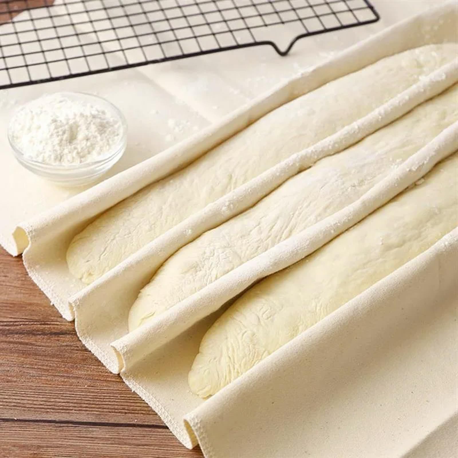 Ninsula 4PCS Tea Towels for Baking Sourdough, 14x18.8 Inch Reusable Thick Bread Towels for Proofing, Bread Cloth for Baguettes, Pastry, Loaves