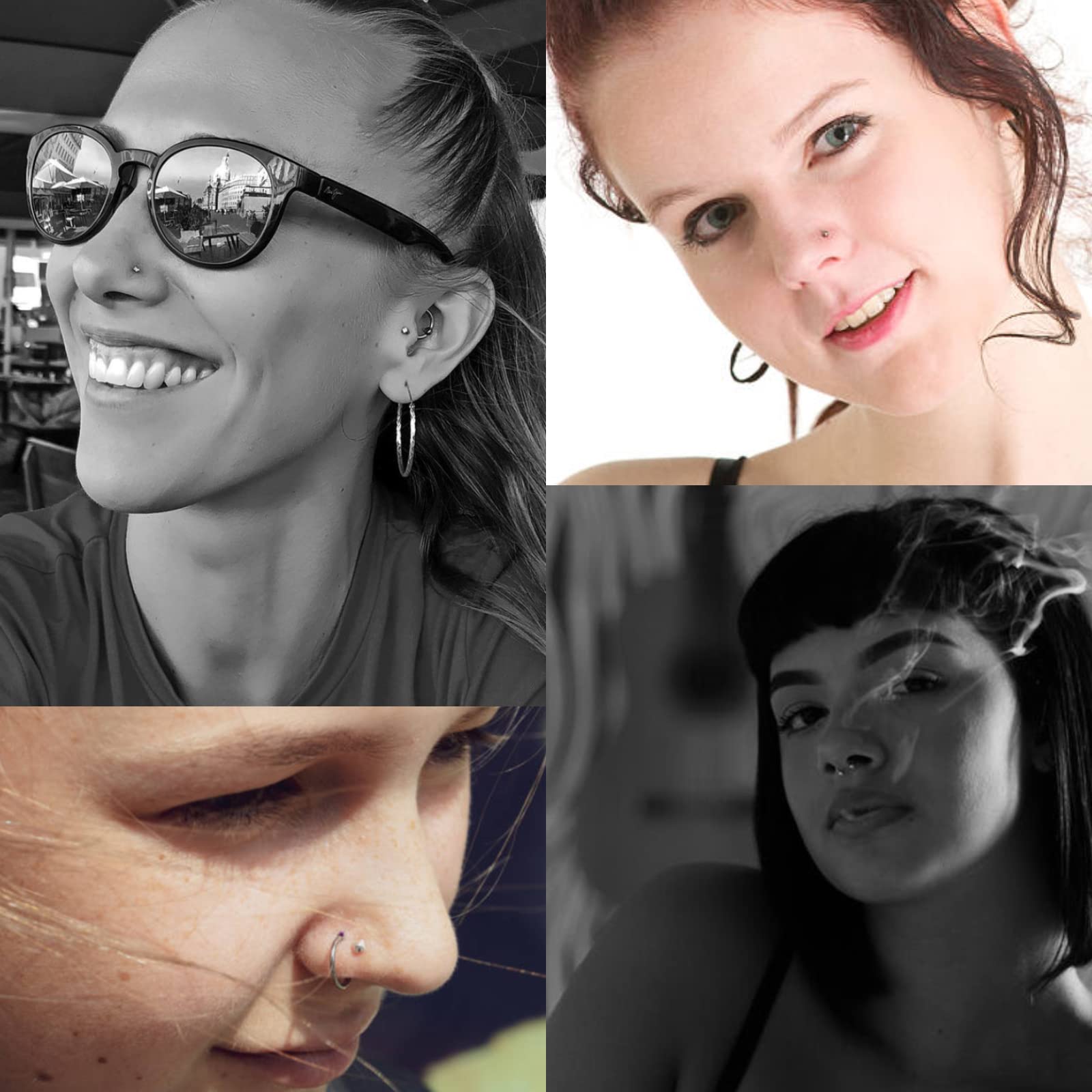 Rayyl Body Piercing Tool Kit - 42Pcs Piercing Kit with 12G 14G 16G 18G 20G Piercing Needles Piercing Clamps Forceps for Ear Nose Belly Button Tongue Eyebrow Body Piercing Tool Kit Piercing Supplies