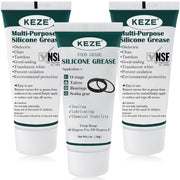 KEZE Silicone Grease Waterproof Food Grade Silicone Sealant Lubricant for Plumbers Valve Faucet O Rings 1 oz 3-Pack