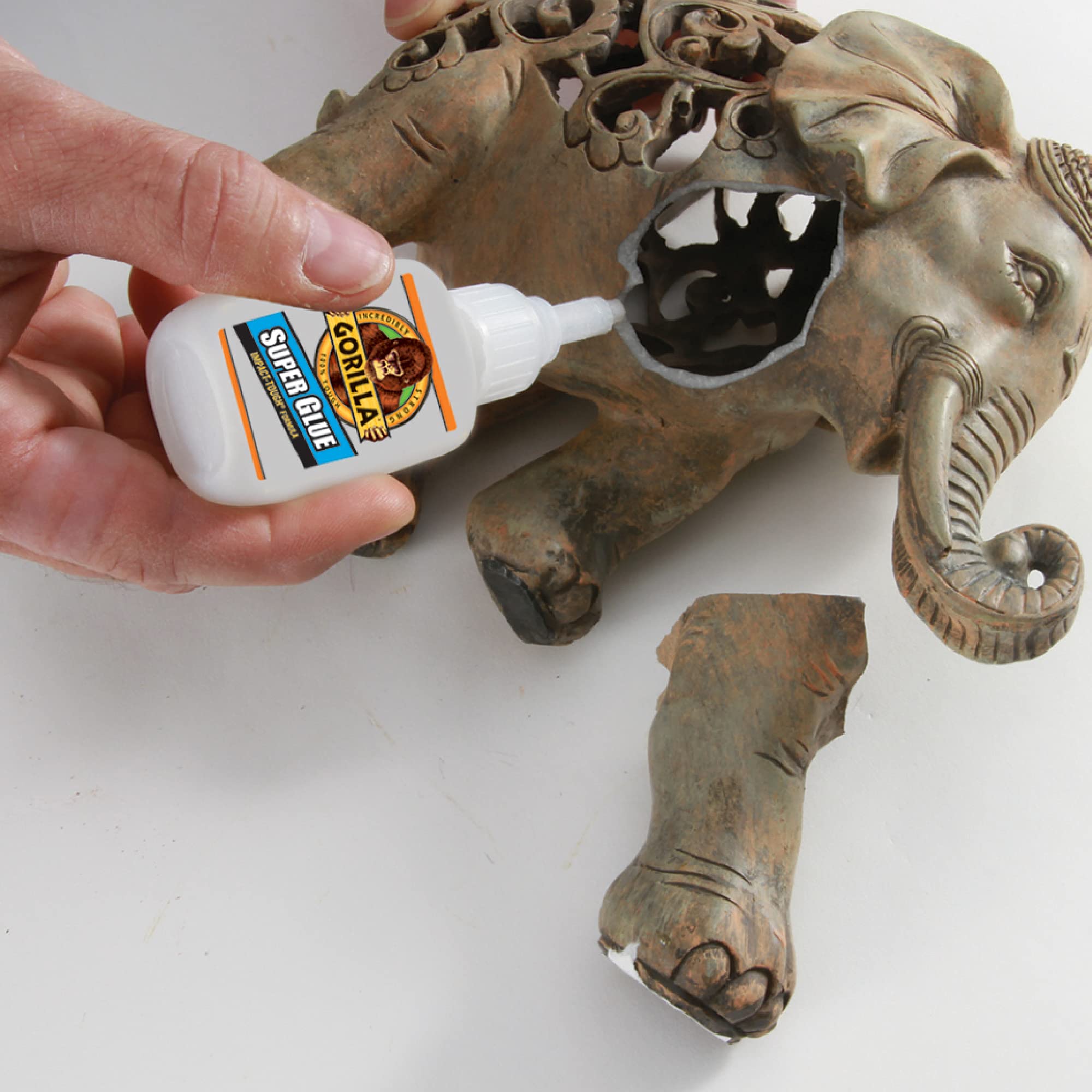 Gorilla Super Glue XL, Clear Glue, 25 Gram (Pack of 2) - All Purpose and Fast Setting for Projects and Repairs