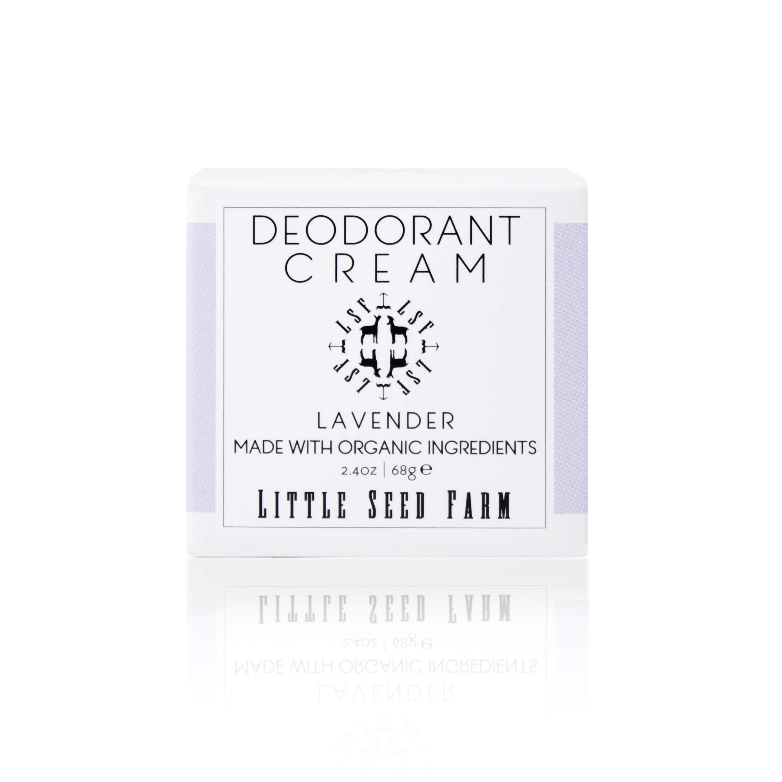 Little Seed Farm All Natural Deodorant Cream, Aluminum Free Deodorant for Women or Men, 2.4 Ounce - Grapefruit Lemon