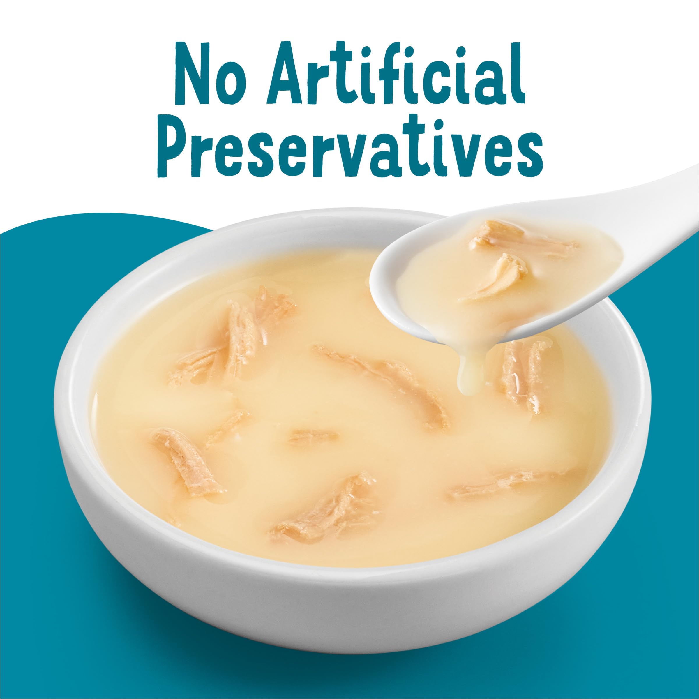 Purina Friskies Lickable Cat Treats Bits ‘n Broth With Shredded Chicken in a Dreamy Broth - (Pack of 16) 1.2 oz. Pouches